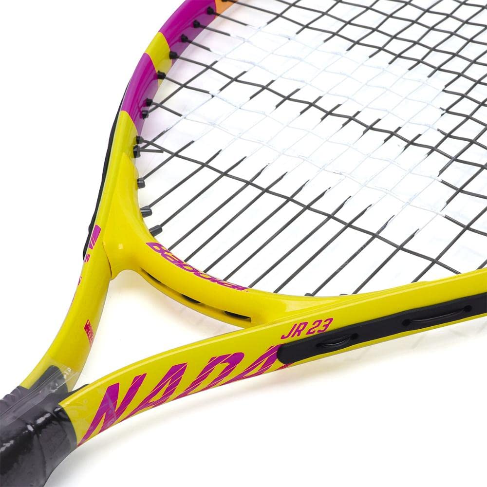 Babolat Nadal Junior 23 No Cover Tennis Racquet - 215 g - Yellow Orange Purple Babolat Nadal Junior 23 No Cover Tennis Racquet - 215 g - Yellow Orange Purple