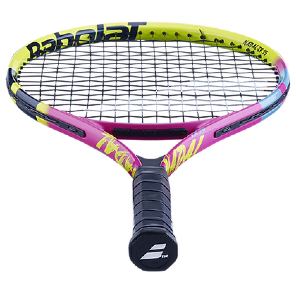 Babolat Nadal Junior 25 No Cover Tennis Racquet - 240 g - Yellow Orange Purple Babolat Nadal Junior 25 No Cover Tennis Racquet - 240 g - Yellow Orange Purple