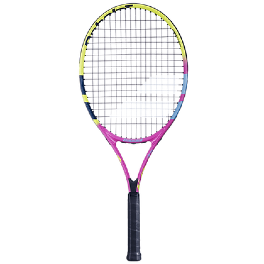 Babolat Nadal Junior 25 No Cover Tennis Racquet - 240 g - Yellow Orange Purple Babolat Nadal Junior 25 No Cover Tennis Racquet - 240 g - Yellow Orange Purple