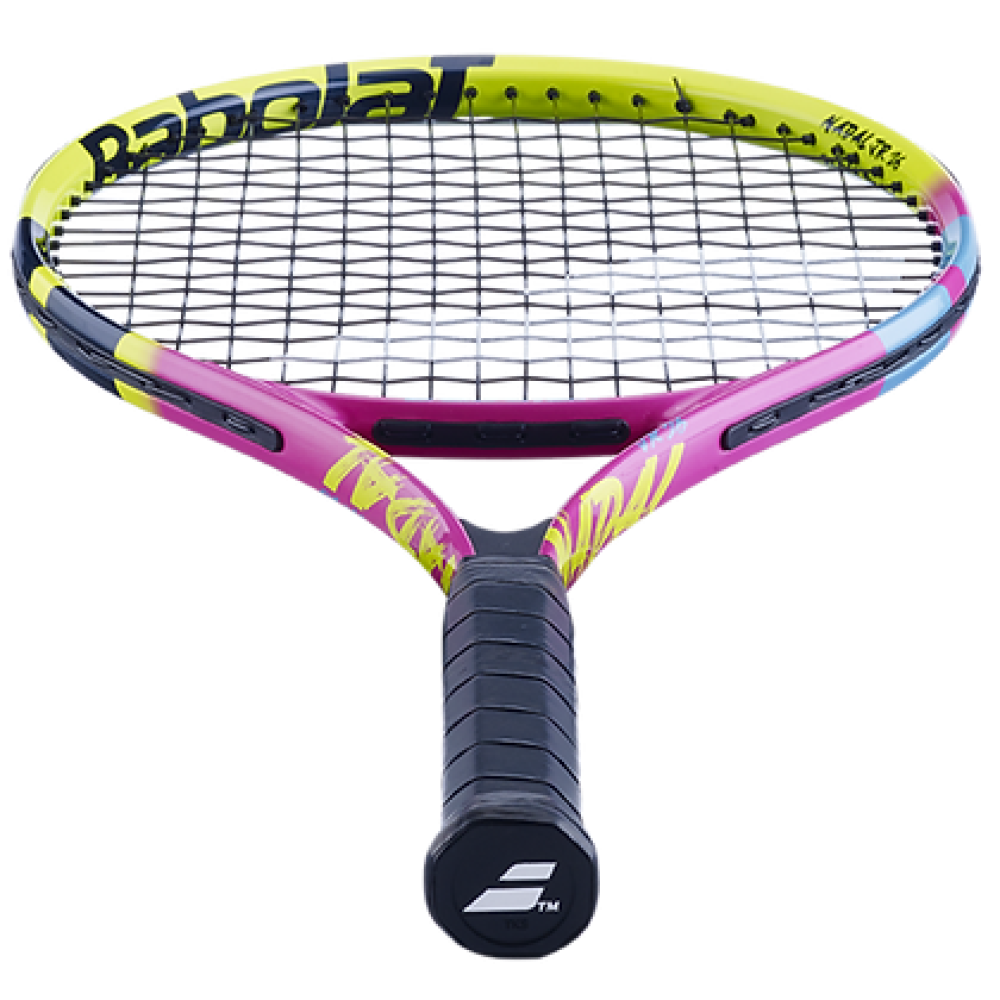 Babolat Nadal Junior 26 Tennis Racquet - 245 g - Yellow Pink Blue Babolat Nadal Junior 26 Tennis Racquet - 245 g - Yellow Pink Blue