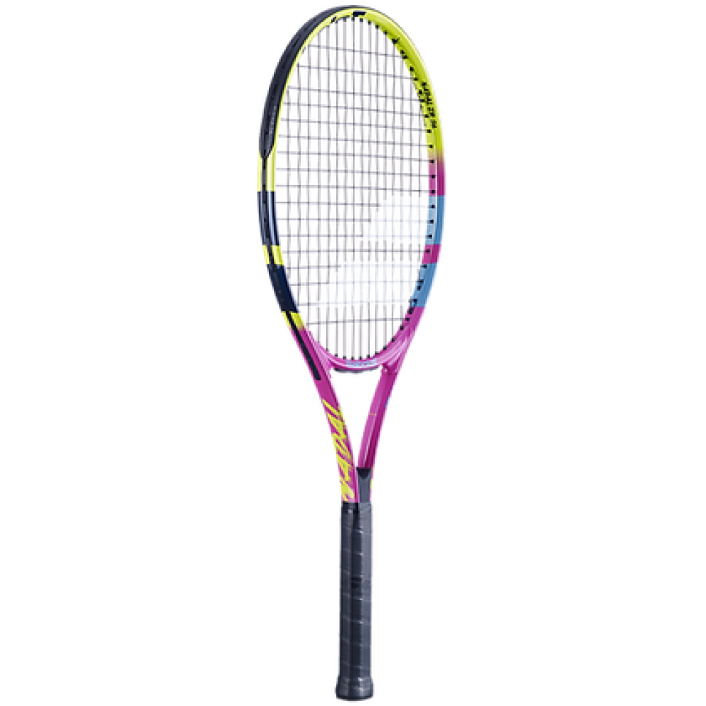 Babolat Nadal Junior 26 Tennis Racquet - 245 g - Yellow Pink Blue Babolat Nadal Junior 26 Tennis Racquet - 245 g - Yellow Pink Blue