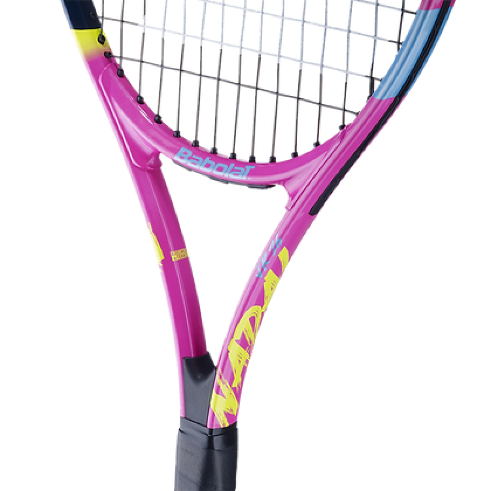 Babolat Nadal Junior 26 Tennis Racquet - 245 g - Yellow Pink Blue Babolat Nadal Junior 26 Tennis Racquet - 245 g - Yellow Pink Blue