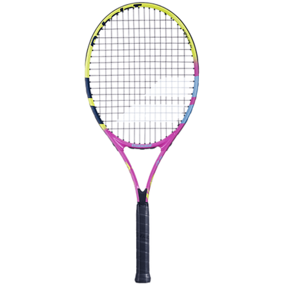 Babolat Nadal Junior 26 Tennis Racquet - 245 g - Yellow Pink Blue Babolat Nadal Junior 26 Tennis Racquet - 245 g - Yellow Pink Blue