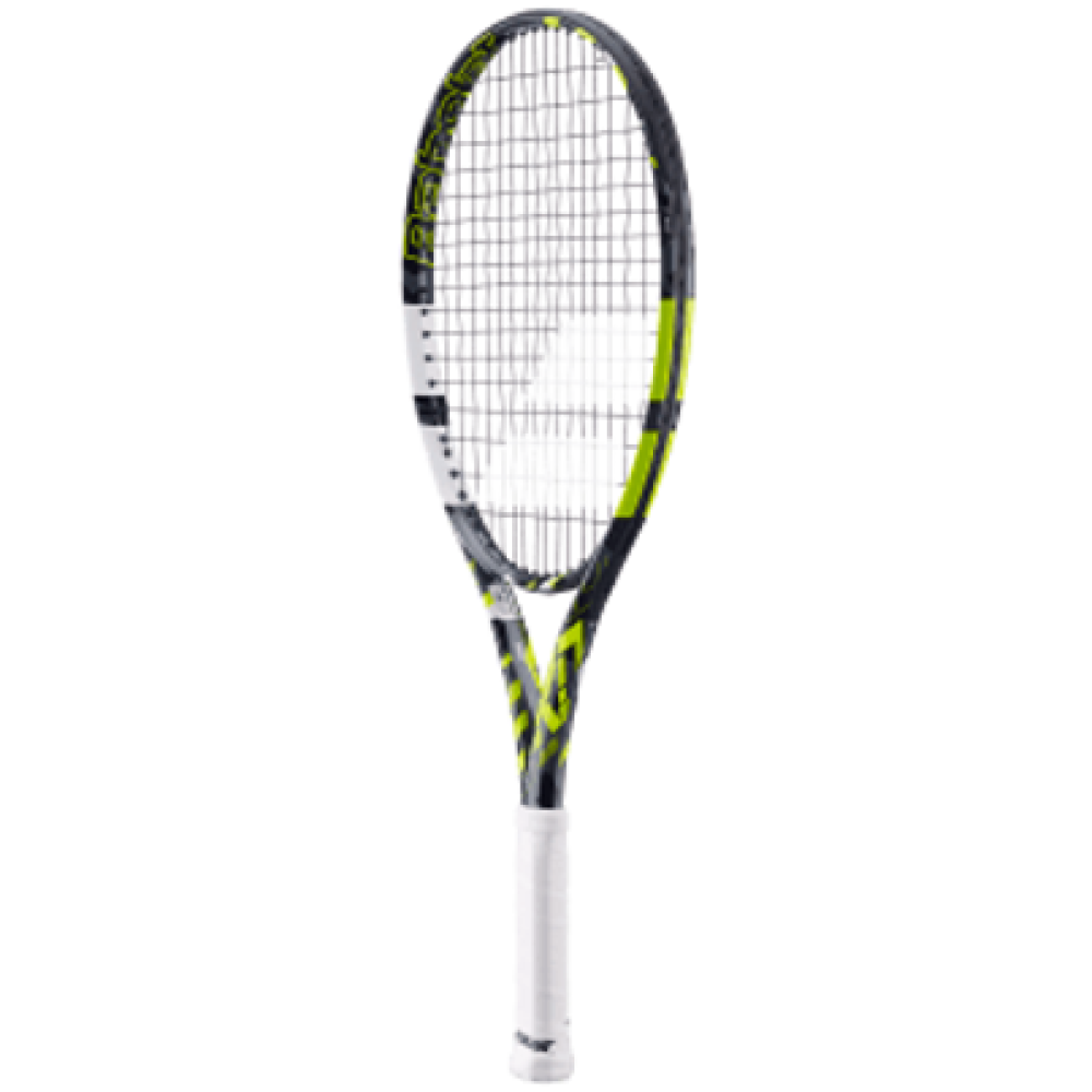 Babolat Pure Aero Junior 25 Tennis Racquet - 235 g - Grey Yellow White Babolat Pure Aero Junior 25 Tennis Racquet - 235 g - Grey Yellow White