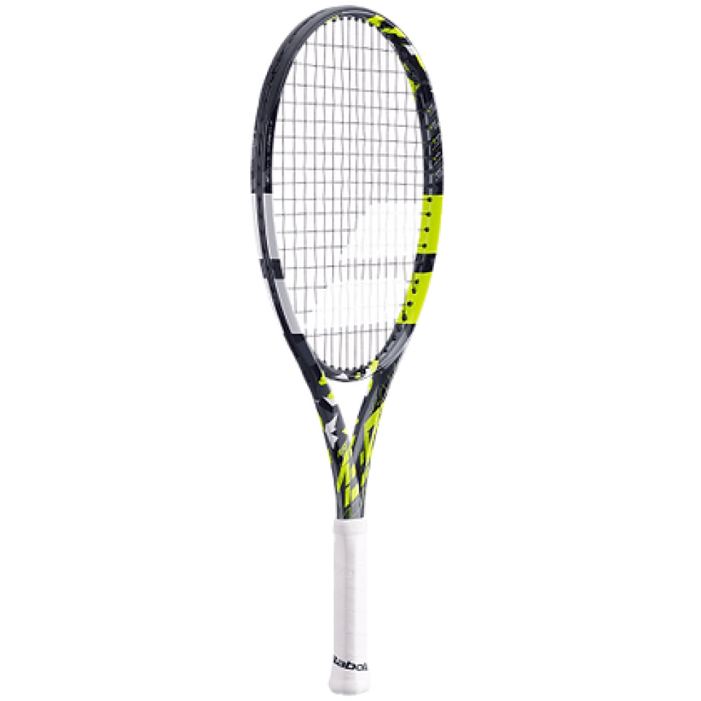 Babolat Pure Aero Junior 25 Tennis Racquet - 235 g - Grey Yellow White Babolat Pure Aero Junior 25 Tennis Racquet - 235 g - Grey Yellow White