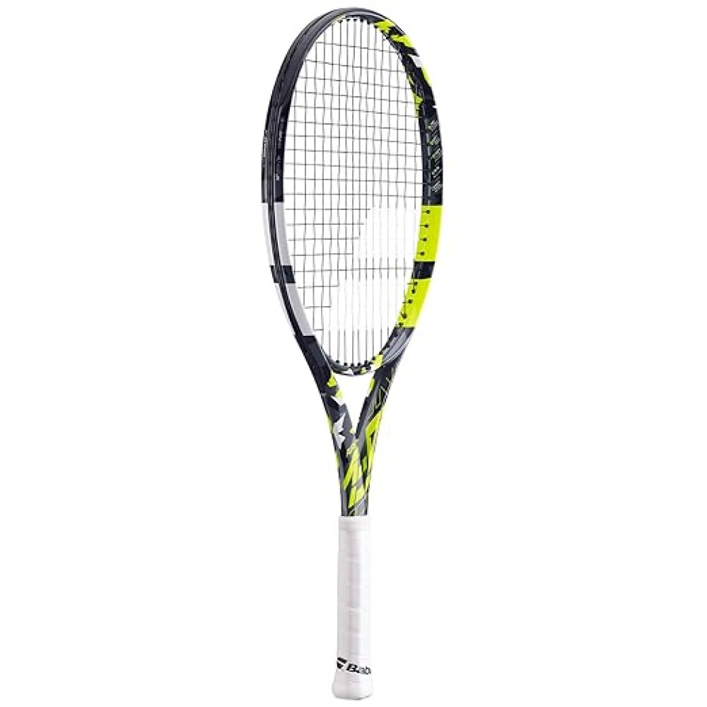 Babolat Pure Aero Junior 26 Tennis Racquet - 250 g - Grey Yellow White Babolat Pure Aero Junior 26 Tennis Racquet - 250 g - Grey Yellow White