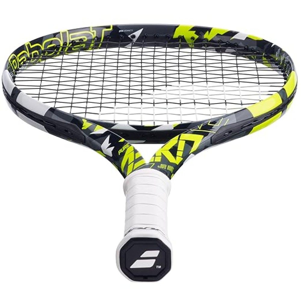 Babolat Pure Aero Junior 26 Tennis Racquet - 250 g - Grey Yellow White Babolat Pure Aero Junior 26 Tennis Racquet - 250 g - Grey Yellow White