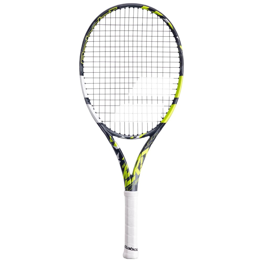 Babolat Pure Aero Junior 26 Tennis Racquet - 250 g - Grey Yellow White Babolat Pure Aero Junior 26 Tennis Racquet - 250 g - Grey Yellow White