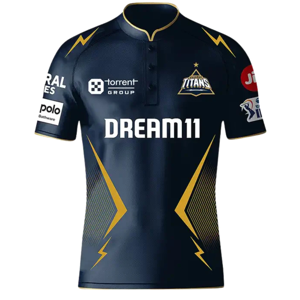 Gujrat Titans IPL Replica Cricket Jersey 2025 (GT 2025 With Name Personalization)