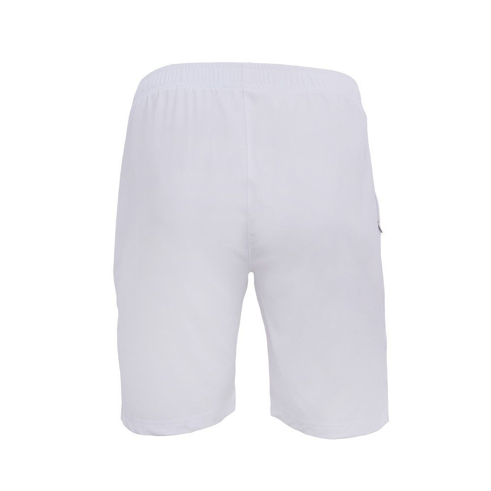 Whitedot White Training Shorts - Zipper Pockets