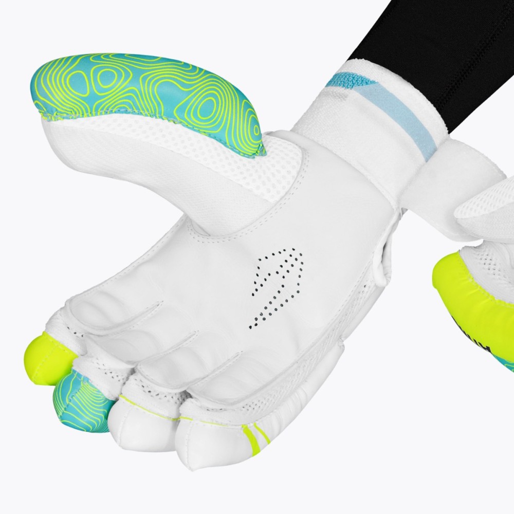 DSC Atmos Cricket Batting Gloves (Green/Lemon)