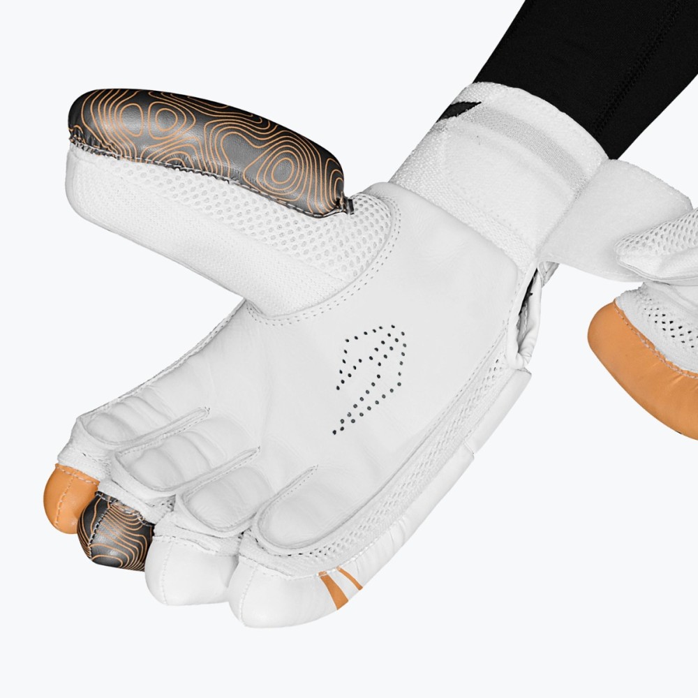 DSC Atmos Cricket Batting Gloves (Grey/Orange)