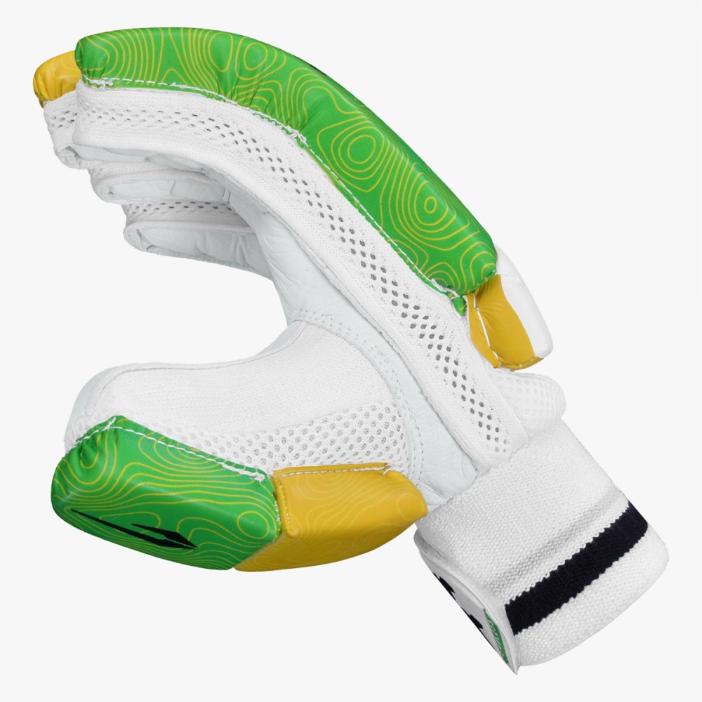 DSC Attitude Cricket Batting Gloves (Green/Yellow)