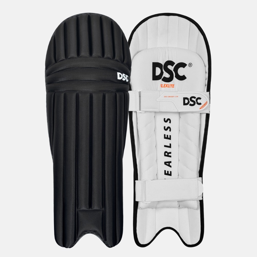 DSC Flex Lite Moulded Cricket Batting Leg Guard (Black) DSC Flex Lite Moulded Cricket Batting Leg Guard (Black)
