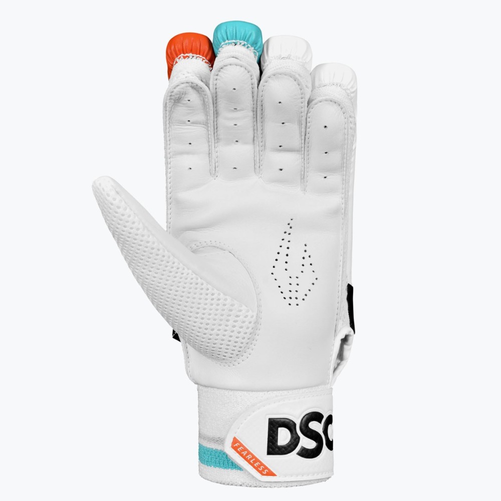 DSC Rage Cricket Batting Gloves (Red/Sky)