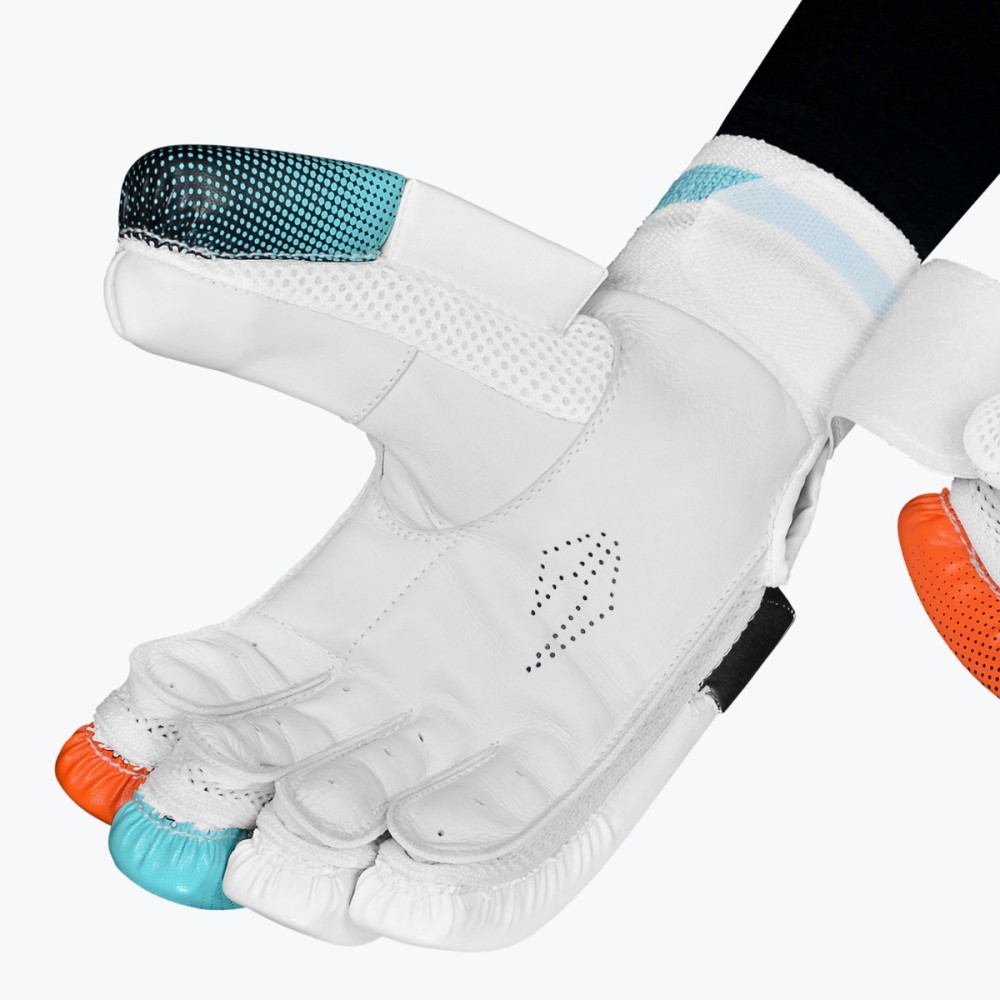 DSC Rage Cricket Batting Gloves (Red/Sky)