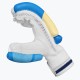 DSC Ruffle Cricket Batting Gloves (Blue/Yellow)
