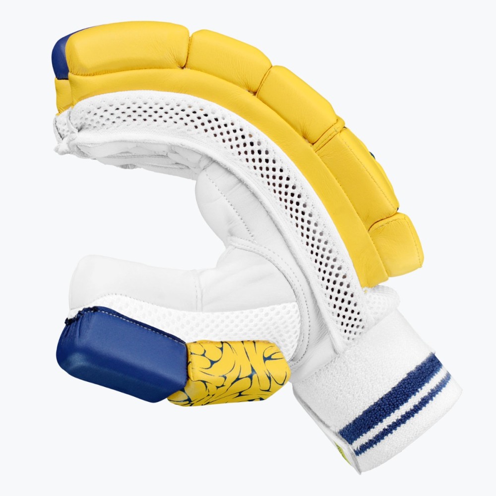 DSC Strike 20/20 Cricket Batting Gloves (Yellow)