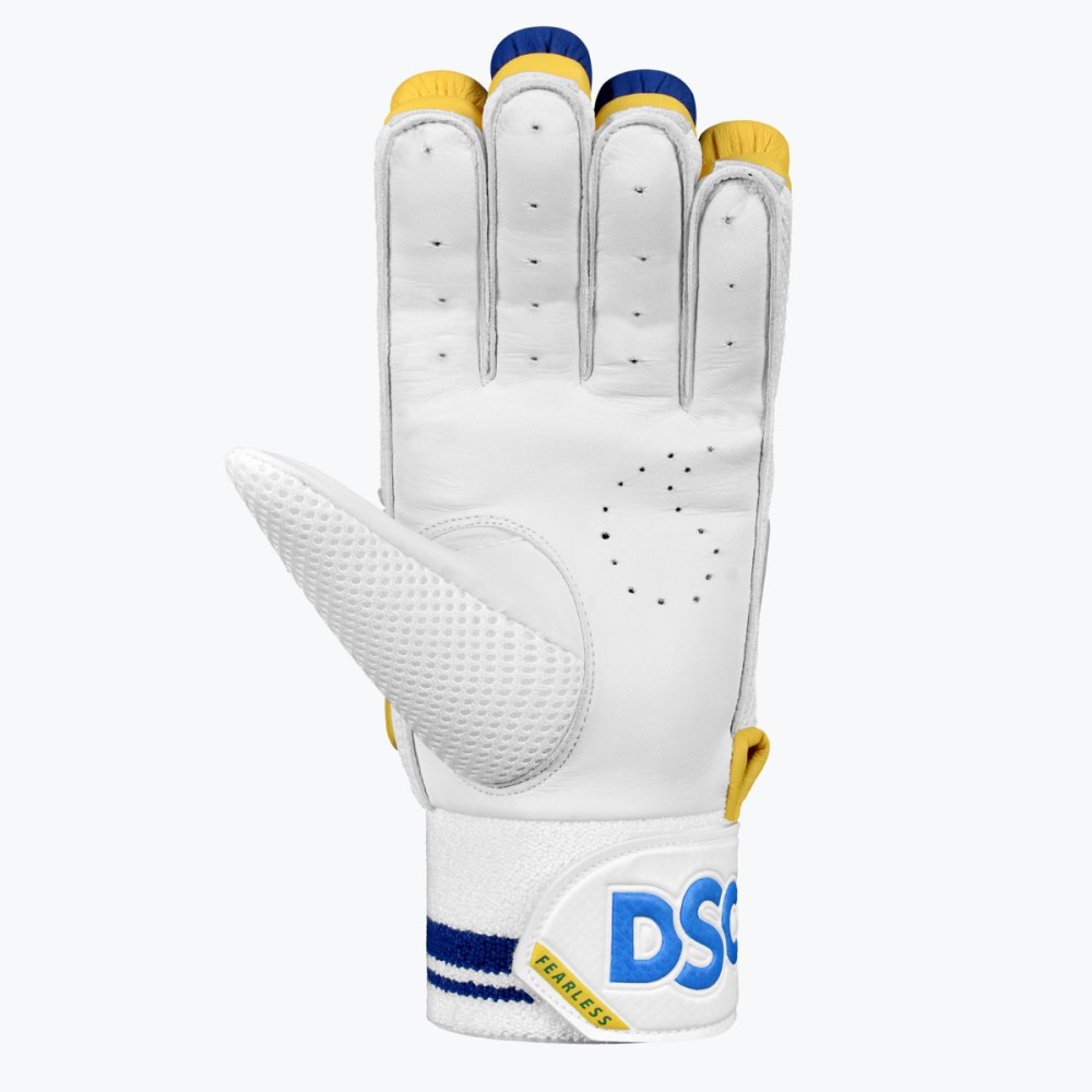 DSC Strike 20/20 Cricket Batting Gloves (Yellow)