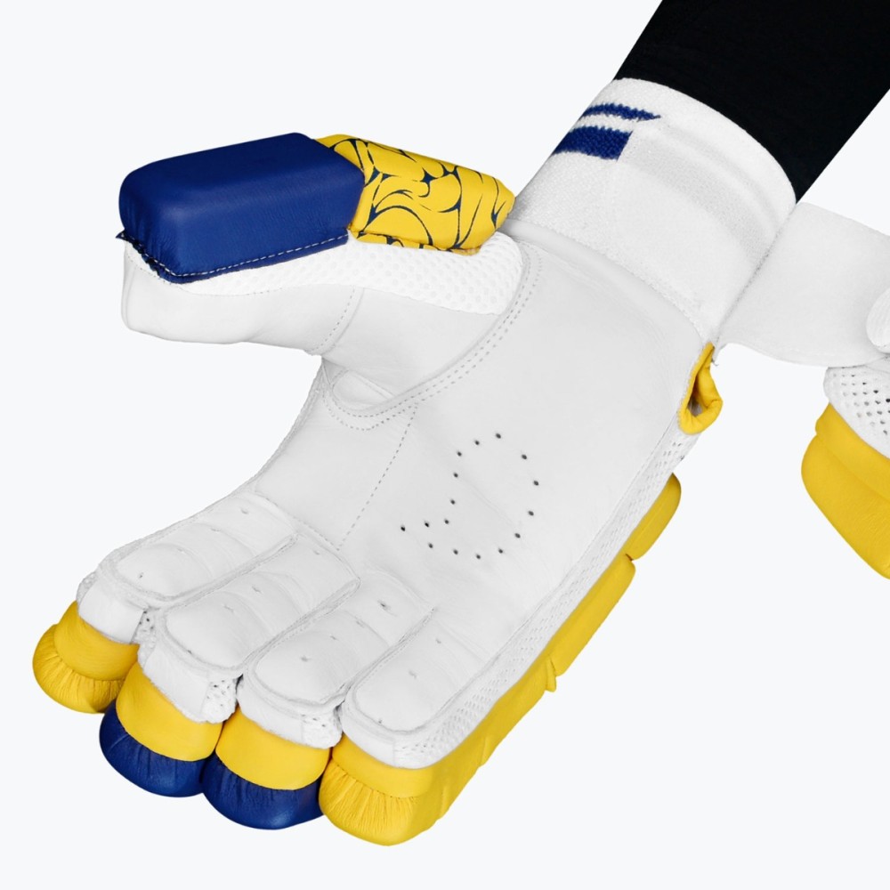 DSC Strike 20/20 Cricket Batting Gloves (Yellow)