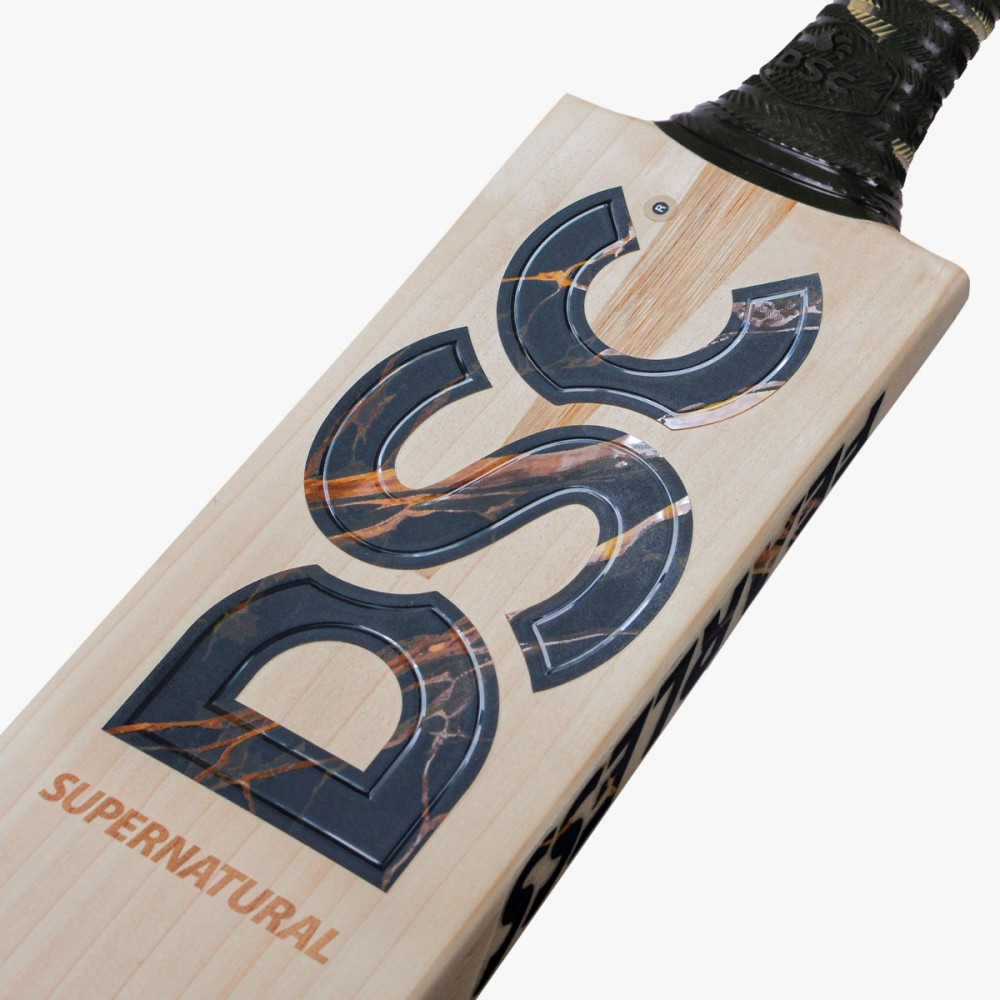 DSC Supernatural English Willow Cricket Bat (Black Marble)