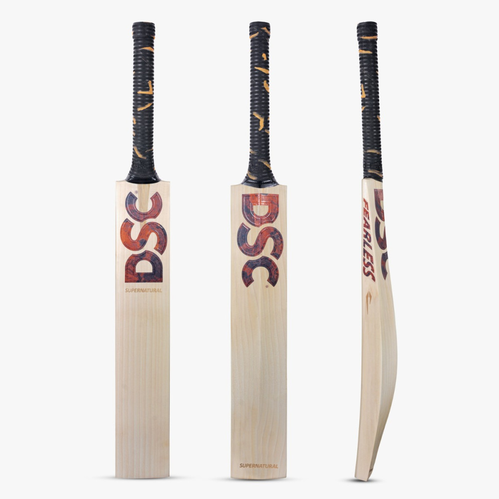 DSC Supernatural English Willow Cricket Bat (Rust Brown)