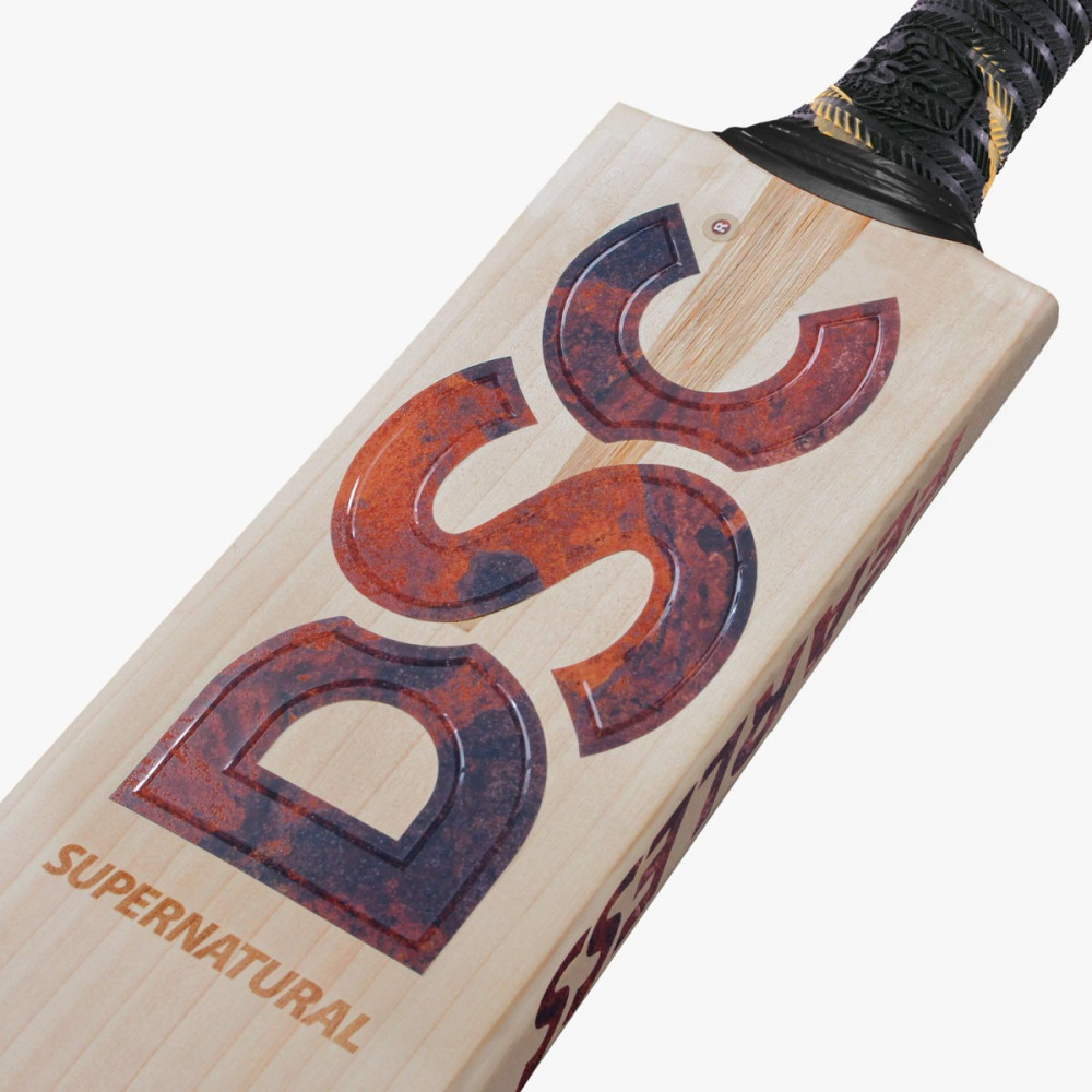 DSC Supernatural English Willow Cricket Bat (Rust Brown)