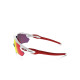 Oakley Radar EV pathed polished white Prizm road Sunglass