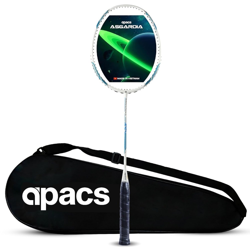 Apacs Asgardia Control Badminton Racket (White Blue)