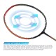 Apacs Asgardia Lite Badminton Racket (Orange Black) (Strung)