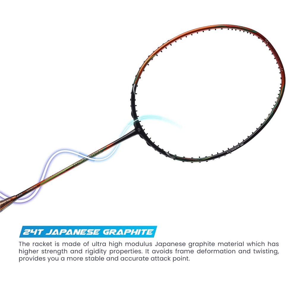 Apacs Asgardia Lite Badminton Racket (Orange Black) (Strung)
