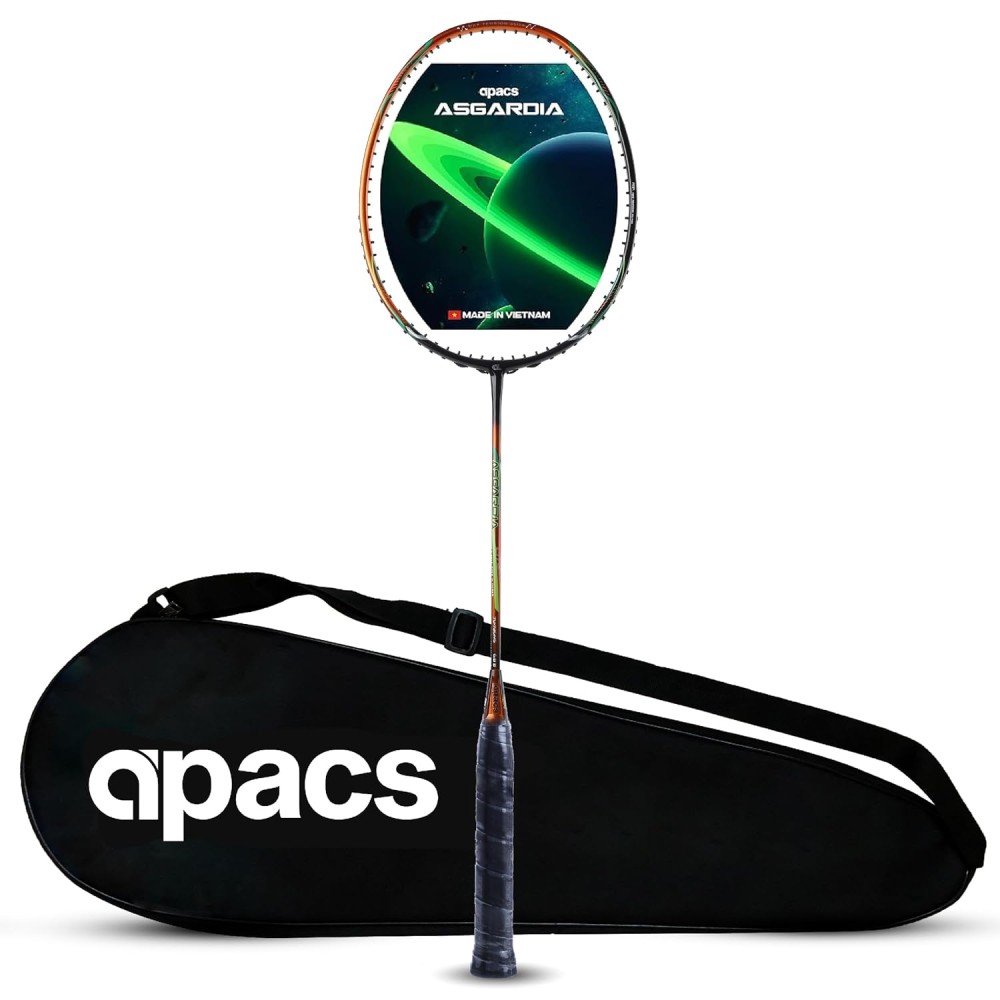 Apacs Asgardia Lite Badminton Racket (Orange Black) (Strung)