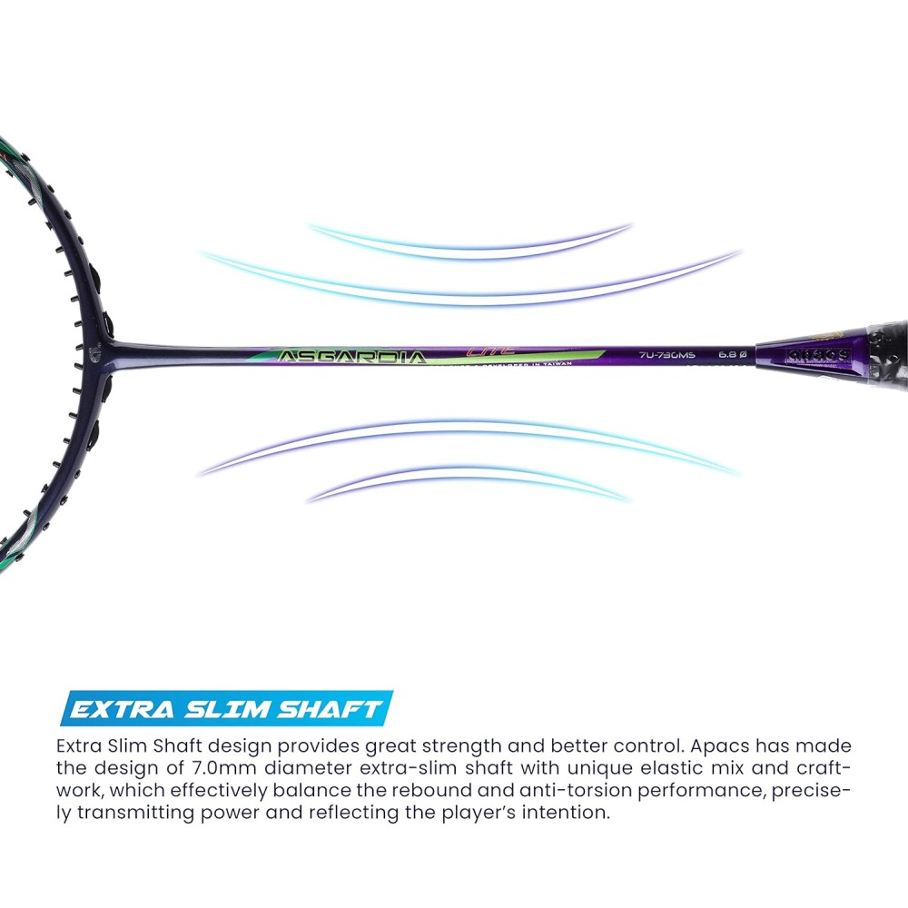 Apacs Asgardia Lite Badminton Racket (Purple Blue)