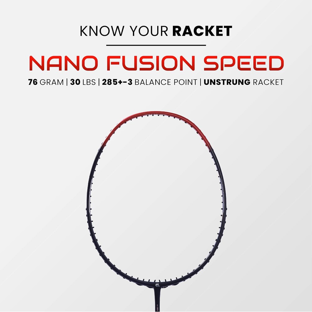 Apacs Nano Fusion 722 Red Badminton Racket