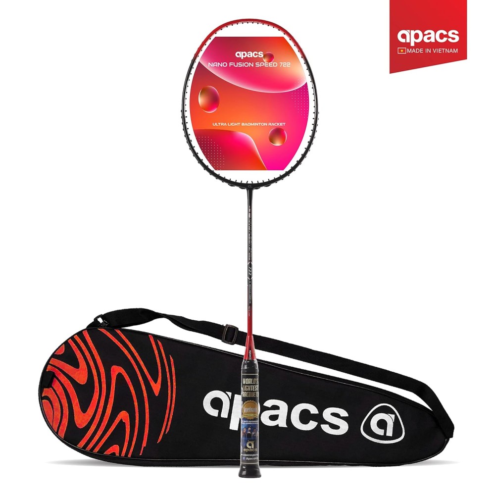 Apacs Nano Fusion 722 Red Badminton Racket