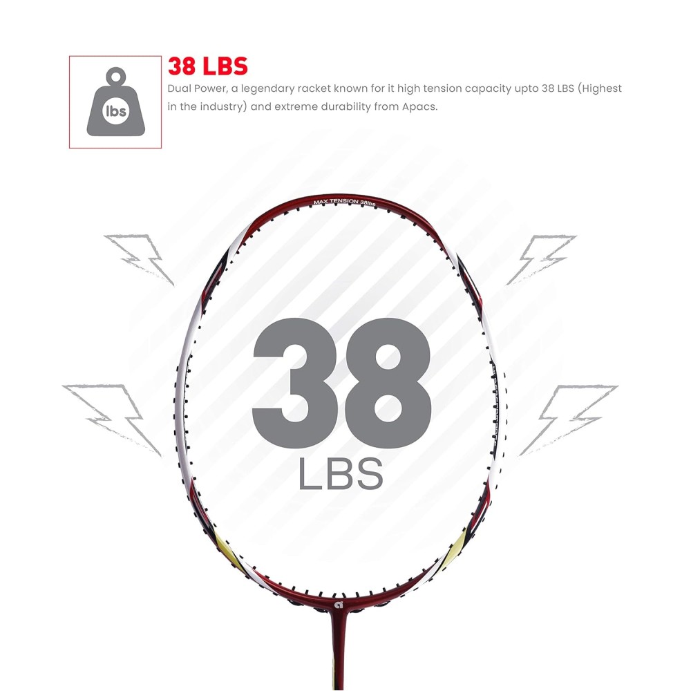 Apacs Vanguard 11 Badminton Racket (Red)