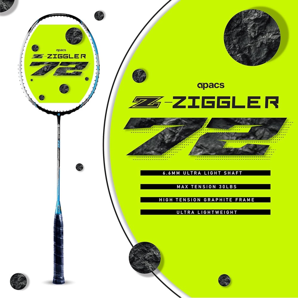 Apacs Z Ziggler 72 Badminton Racket (Blue/Black)