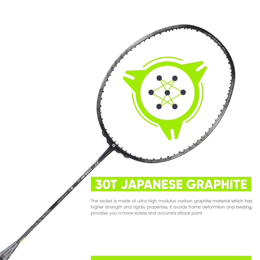 Apacs Z Ziggler Lite Badminton Racket (Grey)