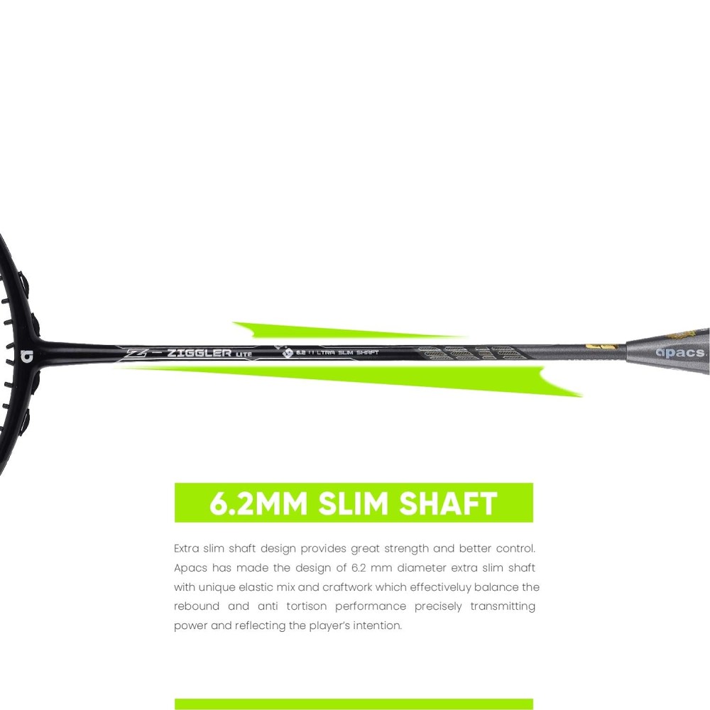 Apacs Z Ziggler Lite Badminton Racket (Grey)