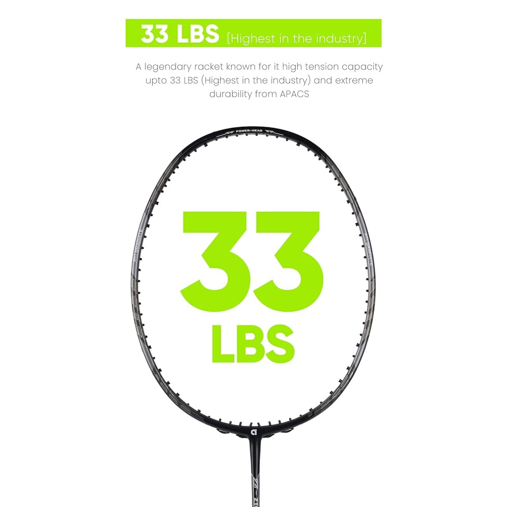 Apacs Z Ziggler Lite Badminton Racket (Grey)