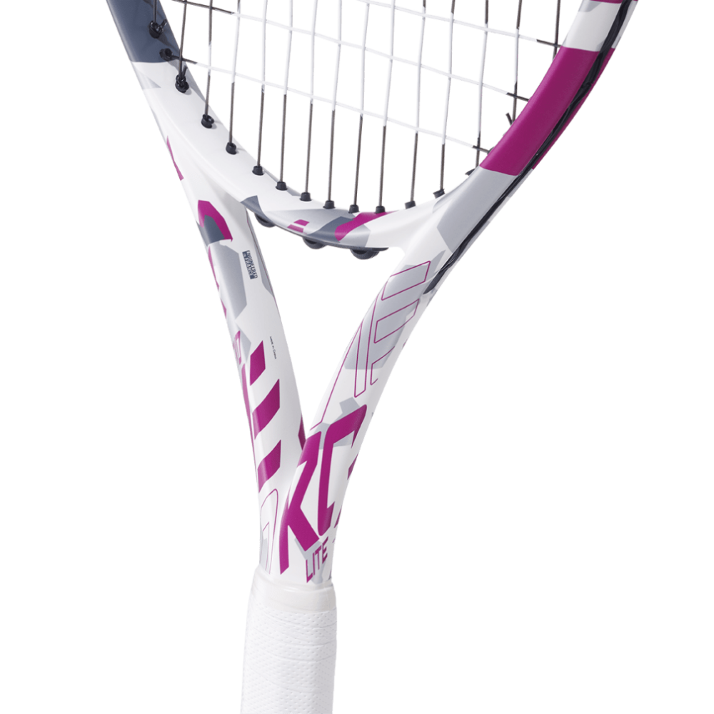 Babolat Evo Aero Lite Pink Unstrung Tennis Racquet - 260 g - White Pink