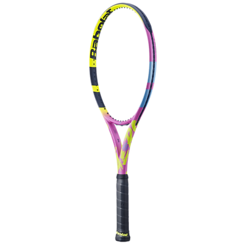 Babolat Pure Aero Rafa Unstrung Tennis Racquet - 290 g - Yellow Pink Blue