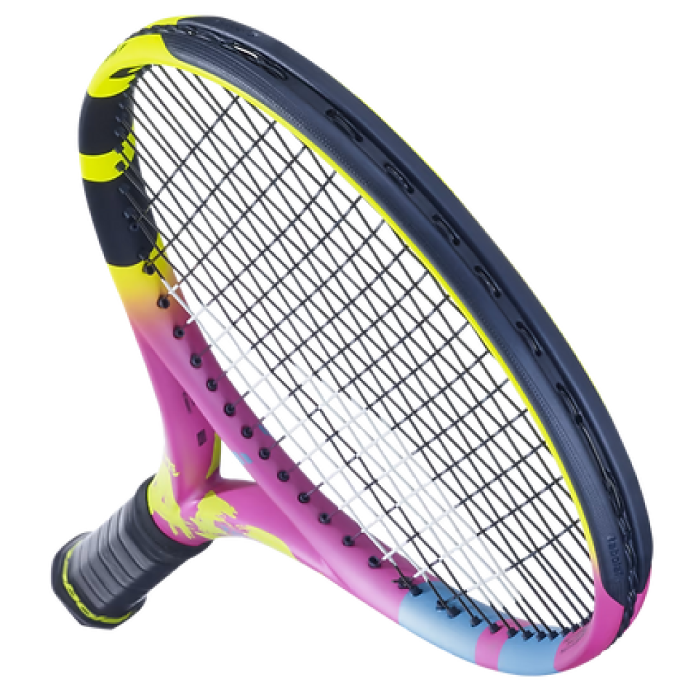 Babolat Pure Aero Rafa Unstrung Tennis Racquet - 290 g - Yellow Pink Blue