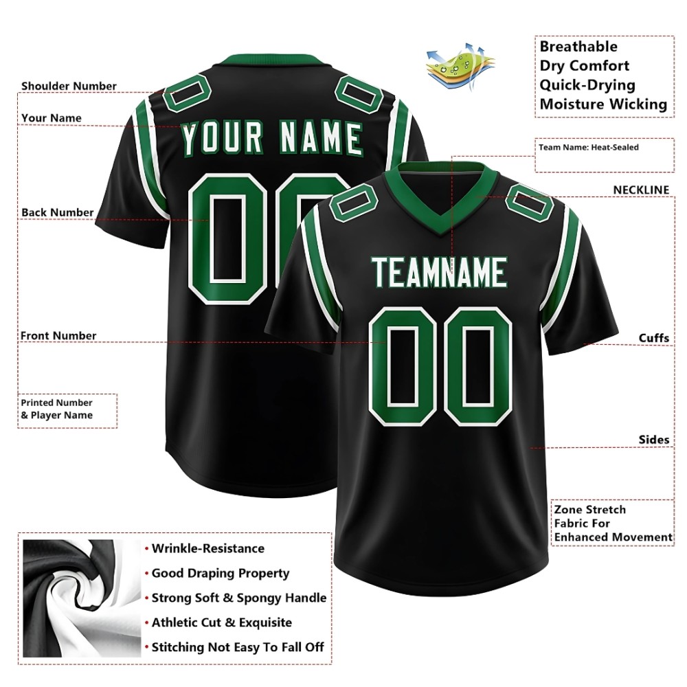 Custom Football Jersey for Men and Women with Name and Number Personalisation
