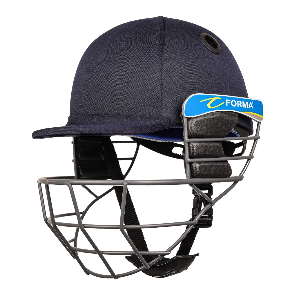 Forma Little Master Mild Steel Cricket Helmet -Navy Blue 