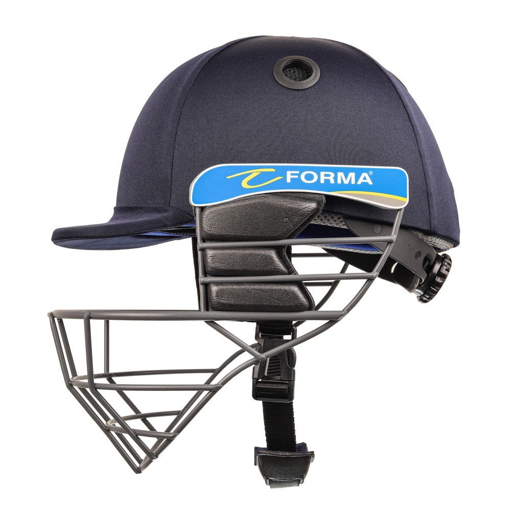 Forma Little Master Mild Steel Cricket Helmet -Navy Blue 
