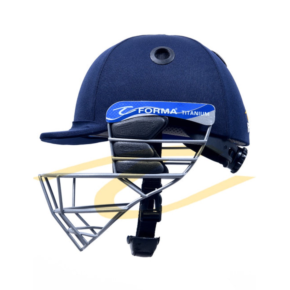 Forma Little Master Titanium Cricket Helmet -Navy Blue 
