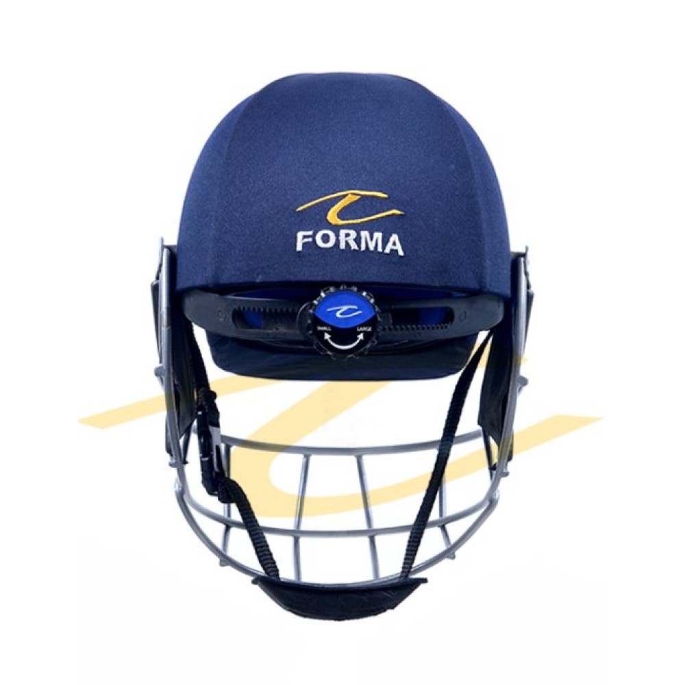 Forma Pro Axis Titanium Grill Cricket Helmet - Fixed Grill - Navy Blue