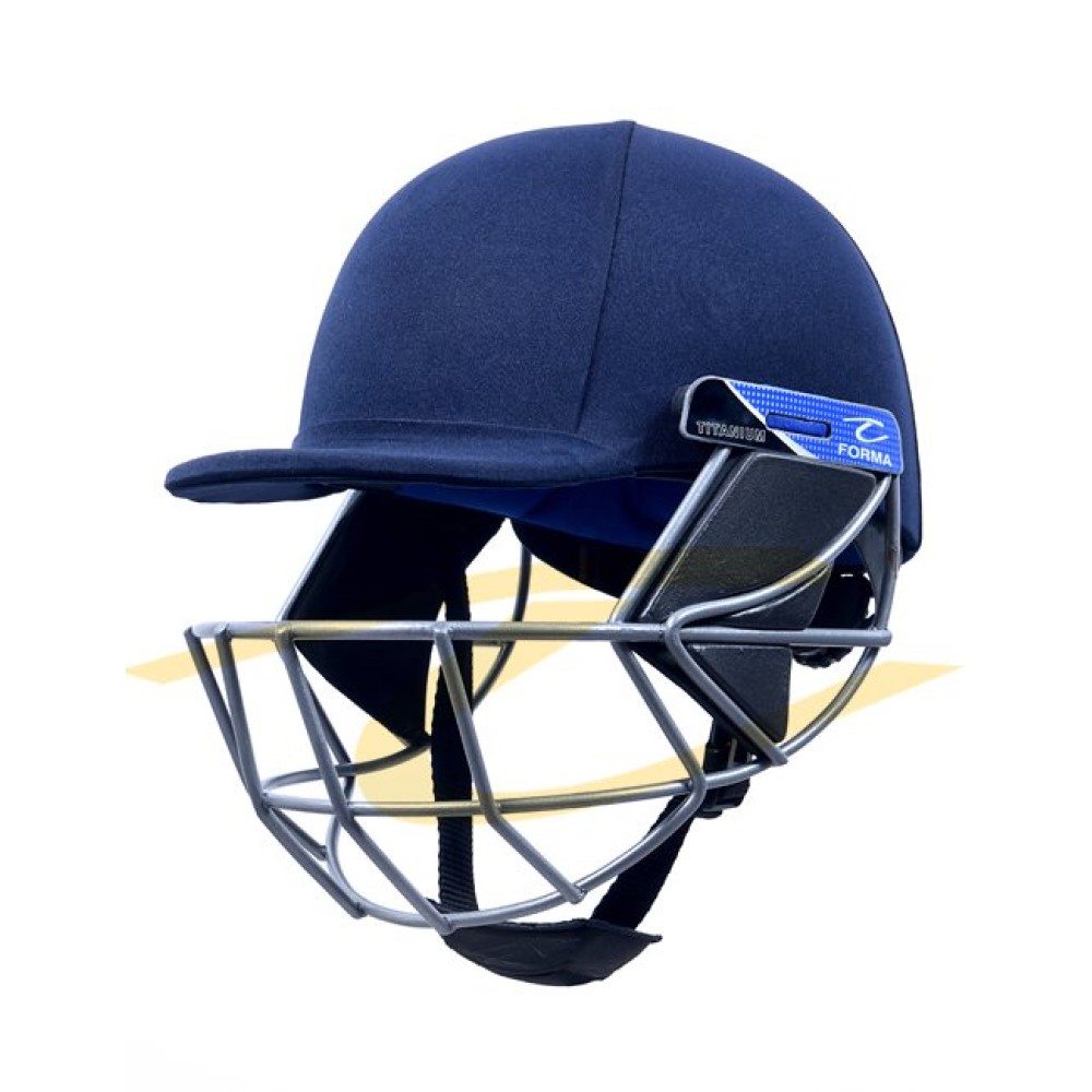 Forma Pro Axis Titanium Grill Cricket Helmet - Fixed Grill - Navy Blue