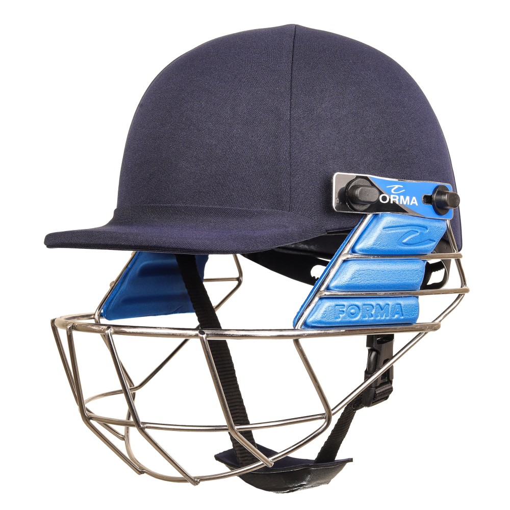 Forma Pro SRS Stainless Steel Grill Cricket Helmet -Navy Blue